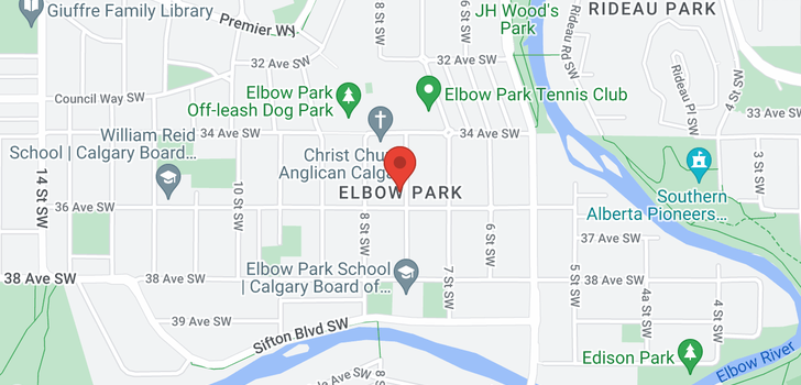 map of 3001 ELBOW DR SW